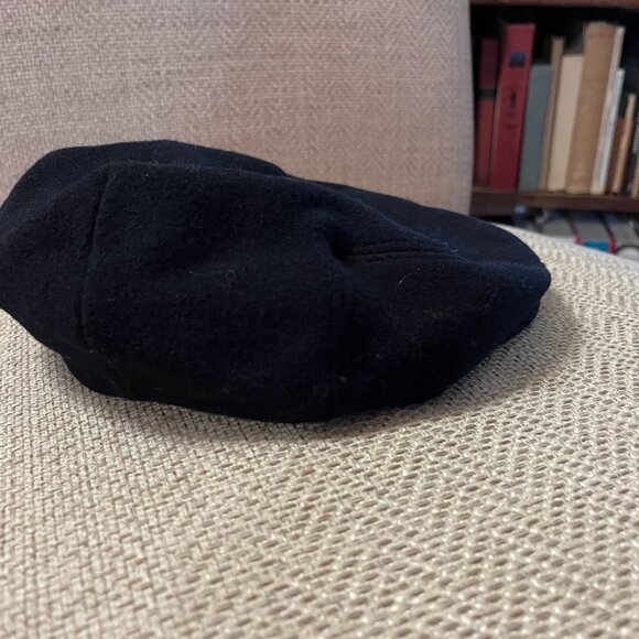 Vintage Jos. A. Banks Black wool blend snap brim hat size L - Picture 2 of 5